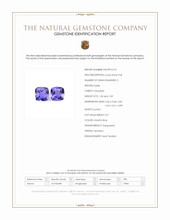 2.09 Ct.Tw.Total Carat Weight Violetish Blue Tanzanite Pair from Tanzania Scan Report