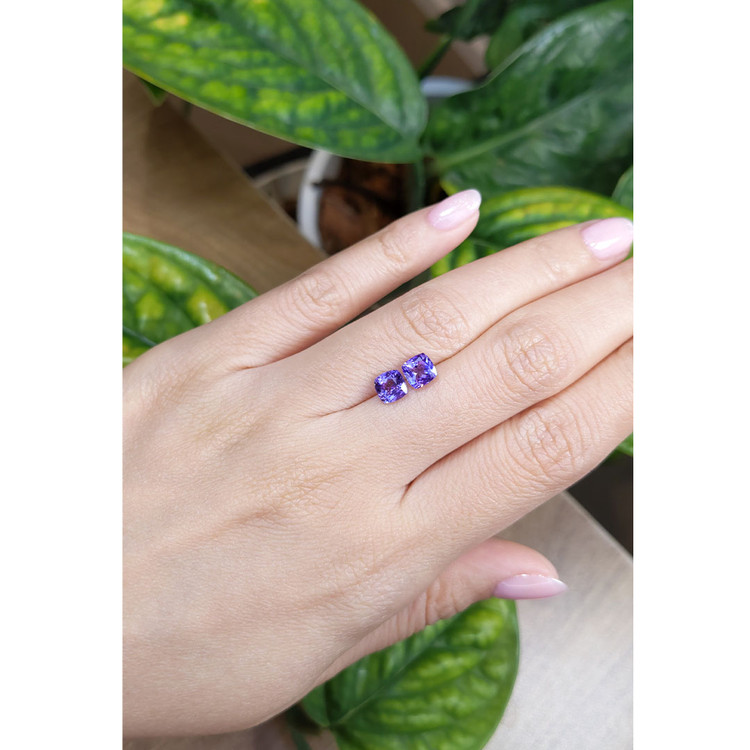 2.09 Ct.Tw. Tanzanite Pair from Tanzania