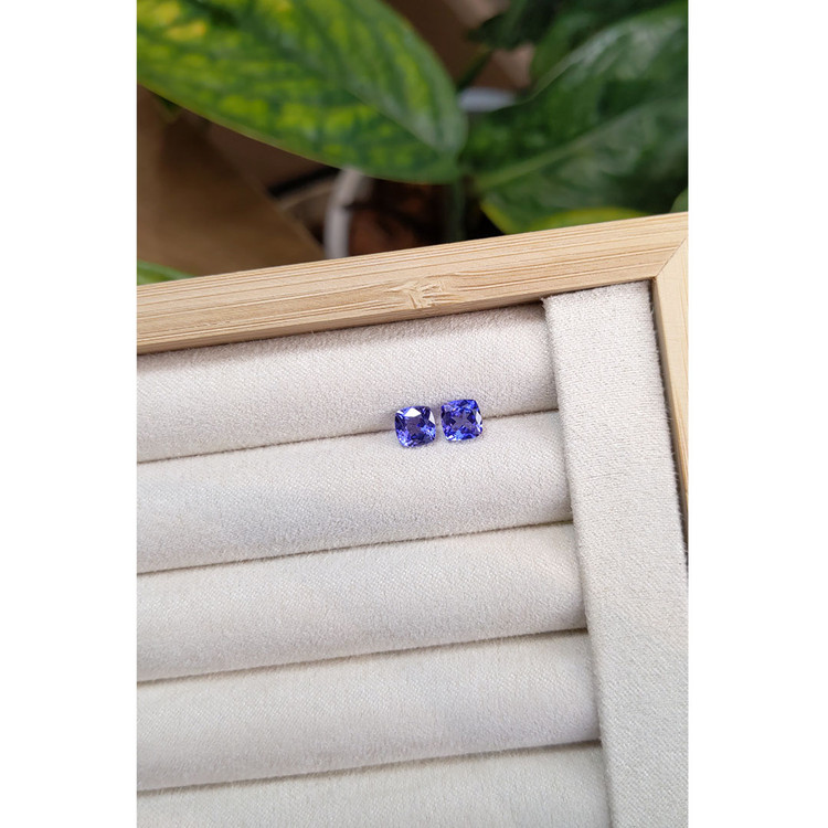 2.09 Ct.Tw. Tanzanite Pair from Tanzania