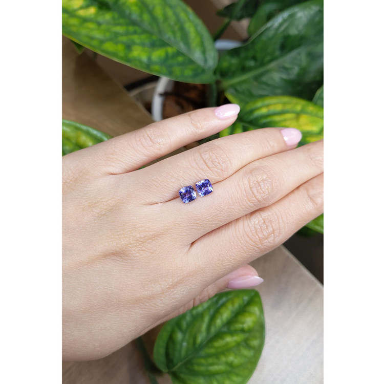 1.92 Ct.Tw. Tanzanite Pair from Tanzania