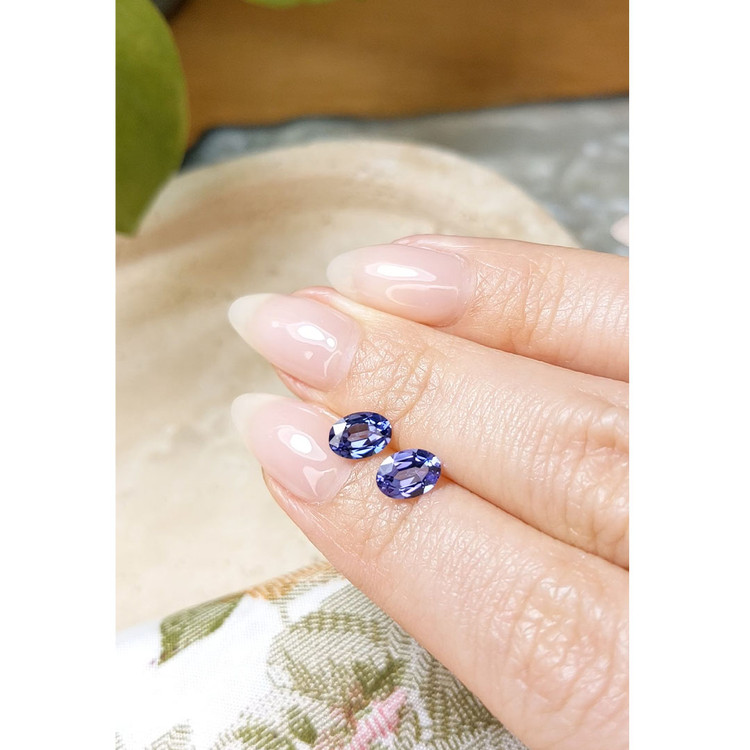 1.50 Ct.Tw. Tanzanite Pair from Tanzania