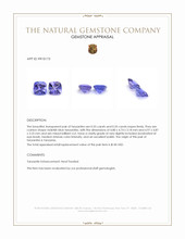 1.10 Ct.Tw.Total Carat Weight Violetish Blue Tanzanite Pair from Tanzania Appraisal