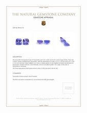 1.10 Ct.Tw.Total Carat Weight Tanzanite Pair from Tanzania Appraisal