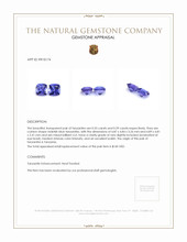1.14 Ct.Tw.Total Carat Weight Tanzanite Pair from Tanzania Appraisal