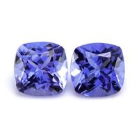 1.14 Ct.Tw. Cushion Tanzanite Pair