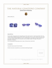 1.20 Ct.Tw.Total Carat Weight Tanzanite Pair from Tanzania Appraisal