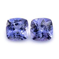 1.20 Ct.Tw. Cushion Tanzanite Pair
