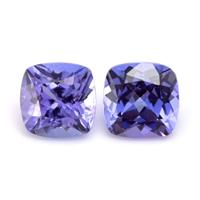 1.31 Ct.Tw. Cushion Tanzanite Pair