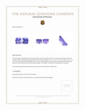 1.45 Ct.Tw.Total Carat Weight Tanzanite Pair from Tanzania Appraisal