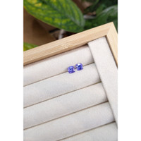 1.45 Ct.Tw.Total Carat Weight Tanzanite Pair from Tanzania Life Style
