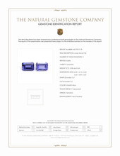 1.18 Ct.Tw.Total Carat Weight Violetish Blue Tanzanite Pair from Tanzania Scan Report
