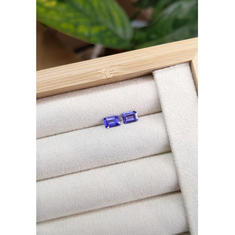 1.18 Ct.Tw. Tanzanite Pair from Tanzania