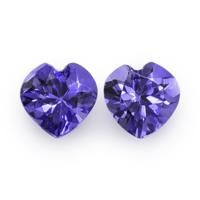 0.98 Ct.Tw. Heart Tanzanite Pair