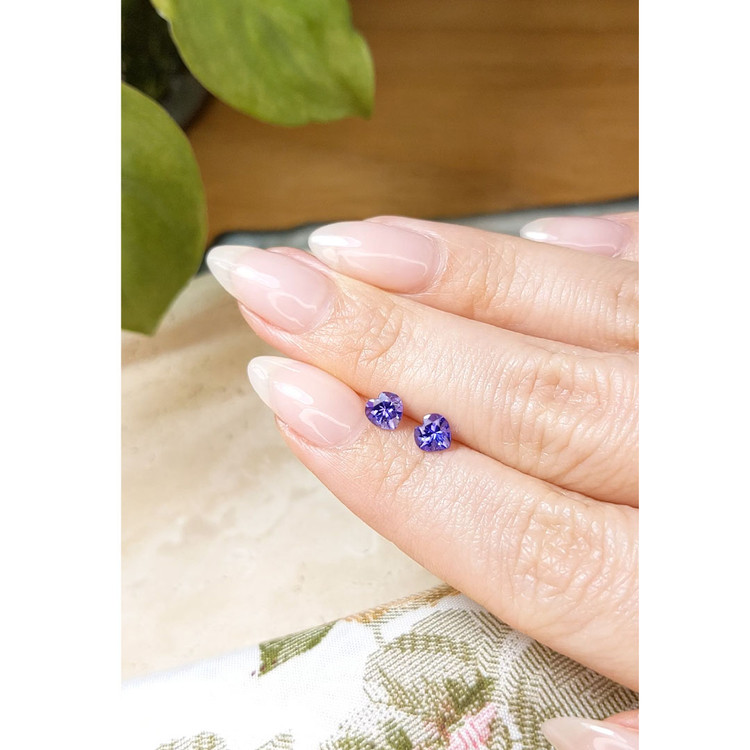 0.98 Ct.Tw. Tanzanite Pair from Tanzania