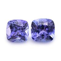 1.25 Ct.Tw. Cushion Tanzanite Pair