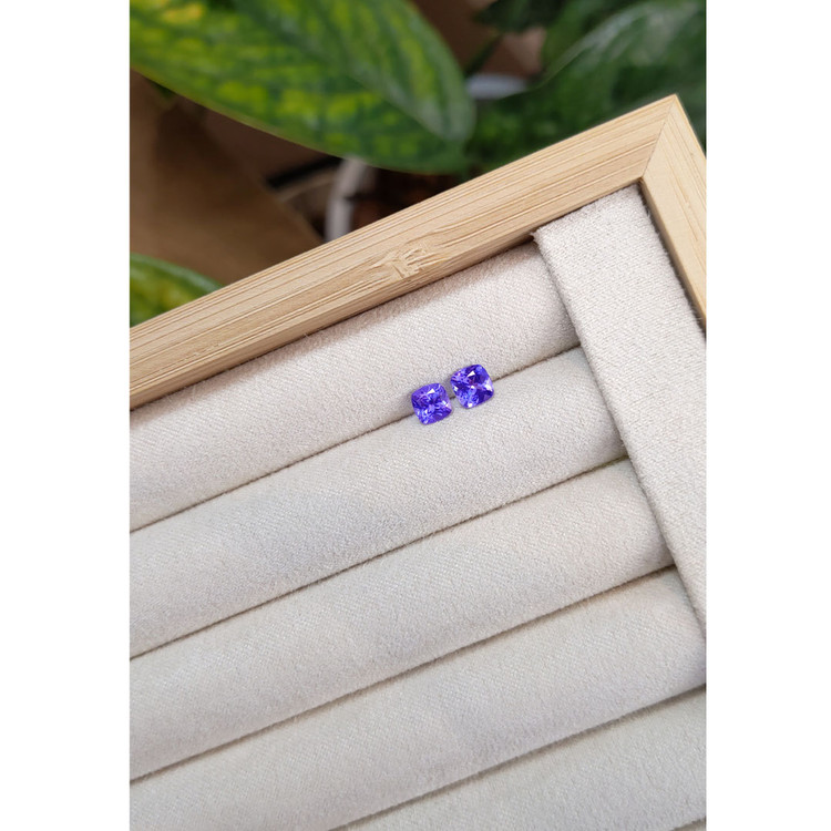 1.25 Ct.Tw. Tanzanite Pair from Tanzania