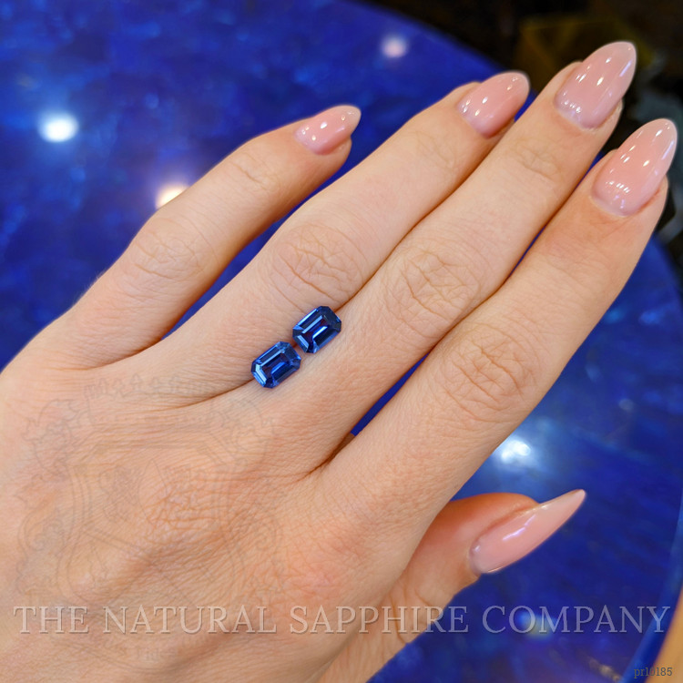 1.89 Ct.Tw. Blue Sapphire Pair from Ceylon (Sri Lanka)