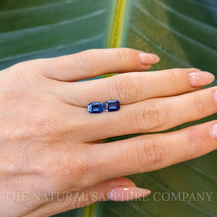1.89 Ct.Tw. Blue Sapphire Pair from Ceylon (Sri Lanka)