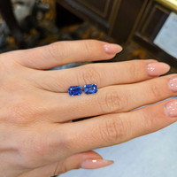 2.44&nbsp;Ct.Tw.Total Carat Weight Blue Sapphire Pair from Ceylon (Sri Lanka) Life Style