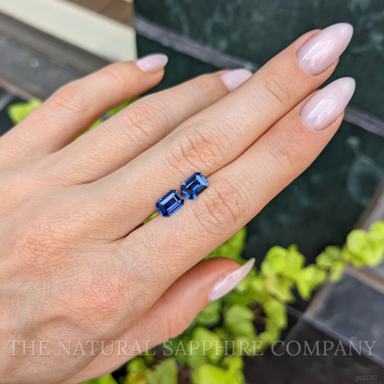 2.03 Ct.Tw. Blue Sapphire Pair from Ceylon (Sri Lanka)