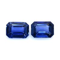 2.08&nbsp;Ct.Tw.Total Carat Weight Blue Sapphire Pair from Ceylon (Sri Lanka) Video