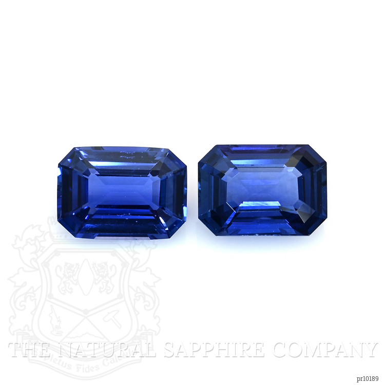 2.08 Ct.Tw. Blue Sapphire Pair from Ceylon (Sri Lanka)
