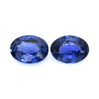 2.67&nbsp;Ct.Tw.Total Carat Weight Blue Sapphire Pair from Ceylon (Sri Lanka) Video