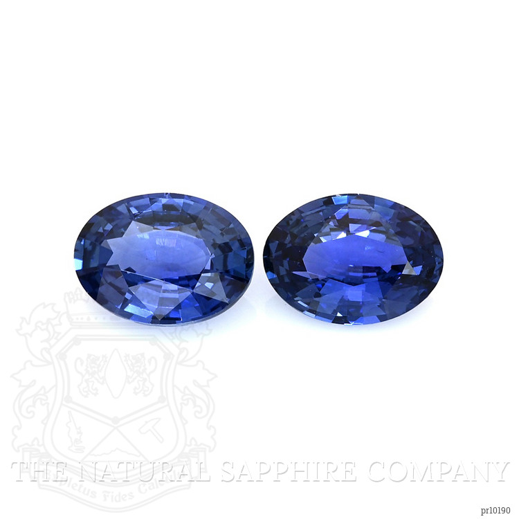 2.67 Ct.Tw. Blue Sapphire Pair from Ceylon (Sri Lanka)