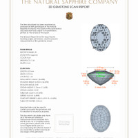 2.67&nbsp;Ct.Tw.Total Carat Weight Blue Sapphire Pair from Ceylon (Sri Lanka) 3 D Scan Report