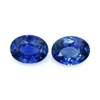2.86&nbsp;Ct.Tw.Total Carat Weight Blue Sapphire Pair from Ceylon (Sri Lanka) Video