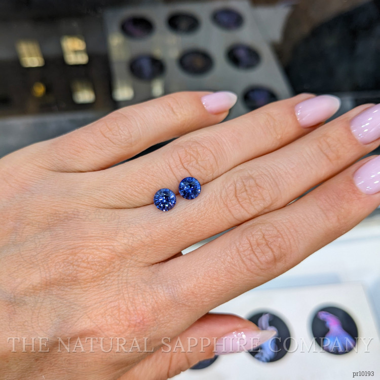 2.05 Ct.Tw. Blue Sapphire Pair from Ceylon (Sri Lanka)