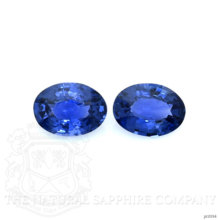 1.75 Ct.Tw. Blue Sapphire Pair from Ceylon (Sri Lanka)