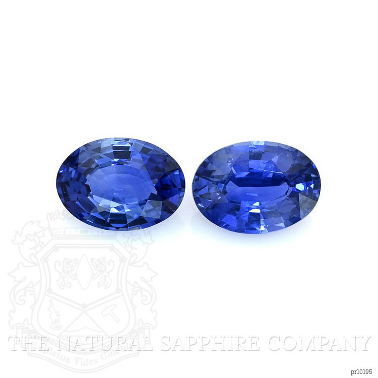 1.76 Ct.Tw. Blue Sapphire Pair from Ceylon (Sri Lanka)
