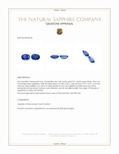 2.05 Ct.Tw.Total Carat Weight Blue Sapphire Pair from Ceylon (Sri Lanka) Appraisal