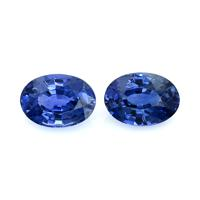 2.05&nbsp;Ct.Tw.Total Carat Weight Blue Sapphire Pair from Ceylon (Sri Lanka) Video