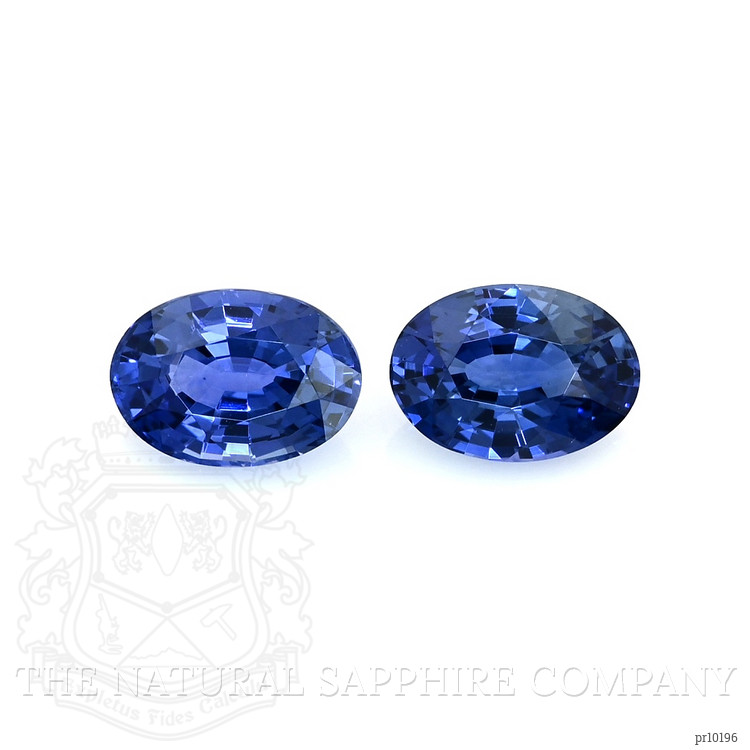 2.05 Ct.Tw. Blue Sapphire Pair from Ceylon (Sri Lanka)