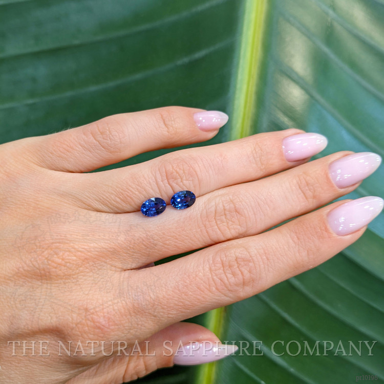 2.05 Ct.Tw. Blue Sapphire Pair from Ceylon (Sri Lanka)
