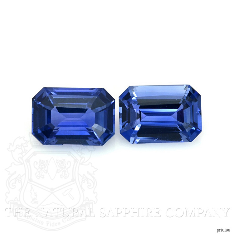 2.25 Ct.Tw. Blue Sapphire Pair from Ceylon (Sri Lanka)