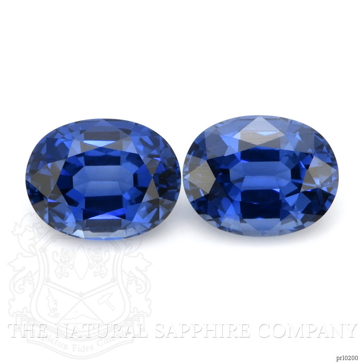 5.51 Ct.Tw. Blue Sapphire Pair from West Africa