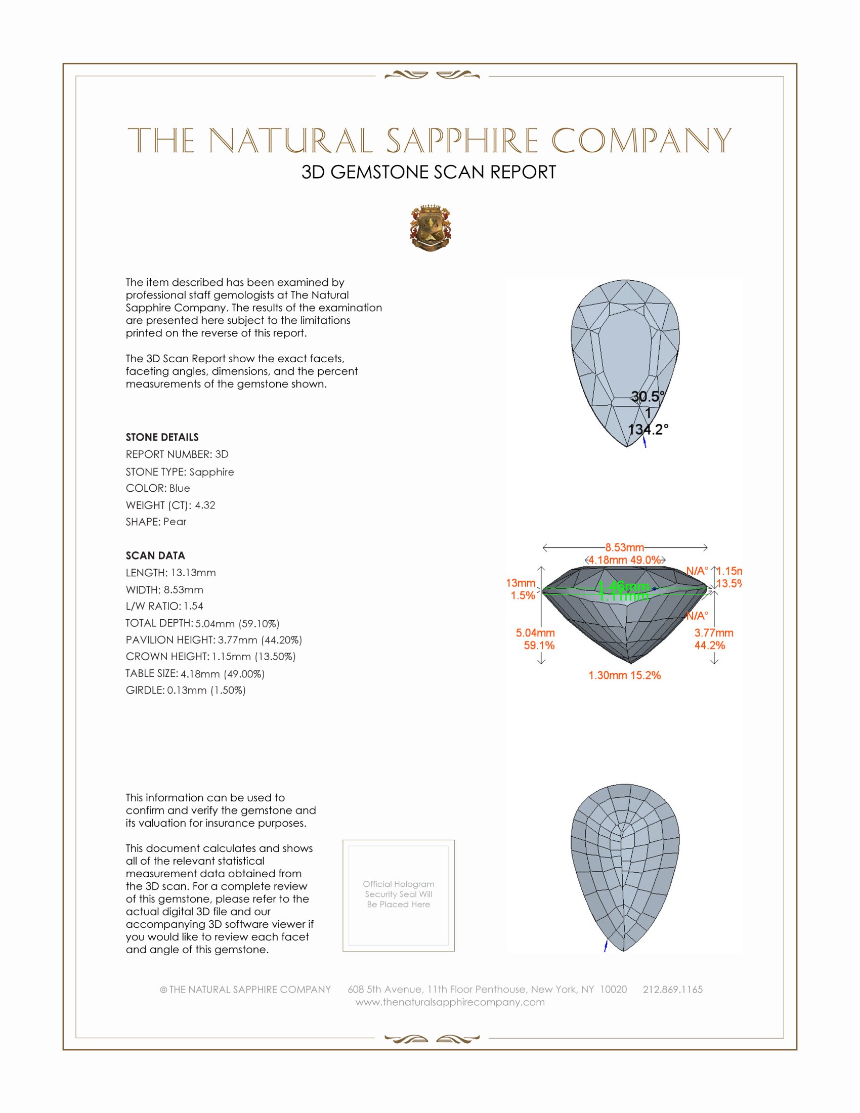 8.60 Ct.Tw. Blue Sapphire Pair from Ceylon (Sri Lanka)