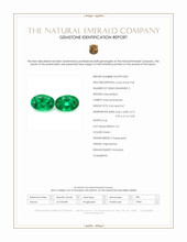 0.90 Ct.Tw.Total Carat Weight Emerald Pair from Afghanistan Scan Report