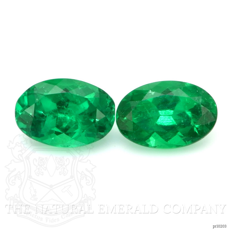 0.90 Ct.Tw. Emerald Pair from Afghanistan