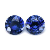 1.24&nbsp;Ct.Tw.Total Carat Weight Blue Sapphire Pair from Ceylon (Sri Lanka) Video