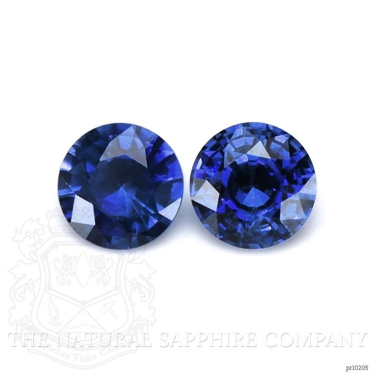 1.24 Ct.Tw. Blue Sapphire Pair from Ceylon (Sri Lanka)
