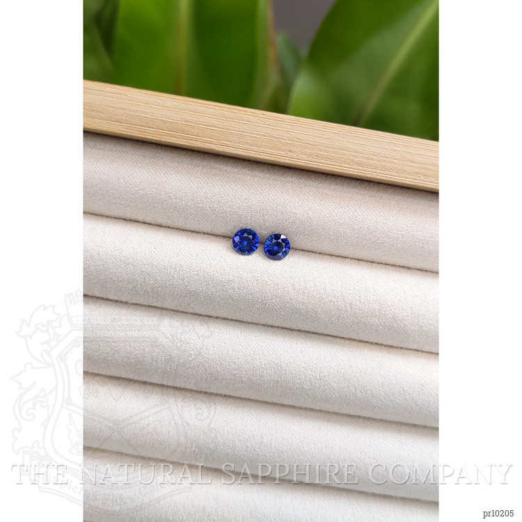 1.24 Ct.Tw. Blue Sapphire Pair from Ceylon (Sri Lanka)