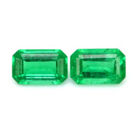 0.97 Ct.Tw.Total Carat Weight Emerald Pair from Afghanistan Video