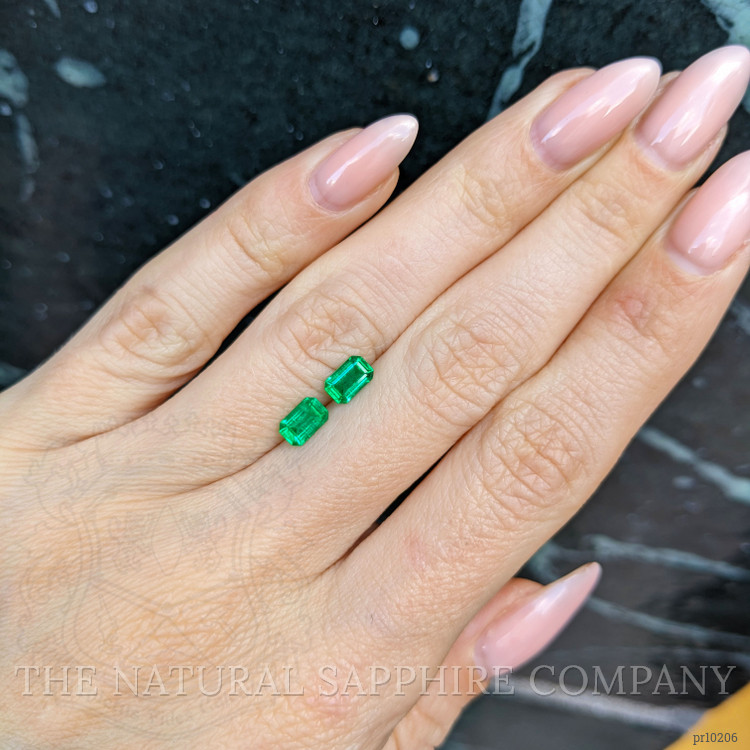 0.97 Ct.Tw. Emerald Pair from Afghanistan