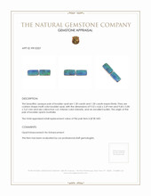 2.80 Ct.Tw.Total Carat Weight Cabochon Boulder Opal Pair from Australia Appraisal