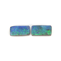 2.80 Ct.Tw.Total Carat Weight Boulder Opal Pair from Australia Video
