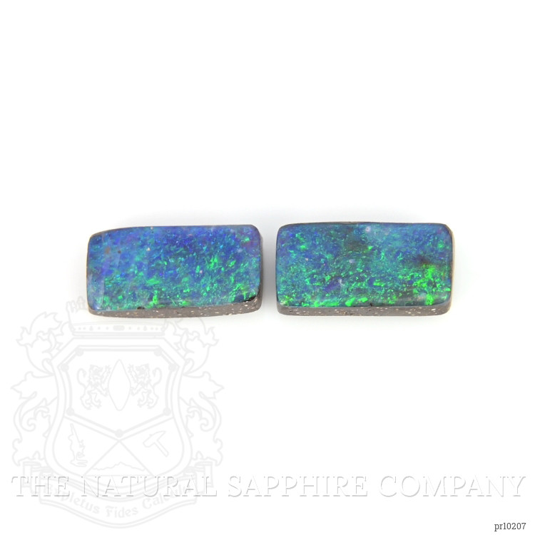2.80 Ct.Tw. Cabochon Boulder Opal Pair from Australia